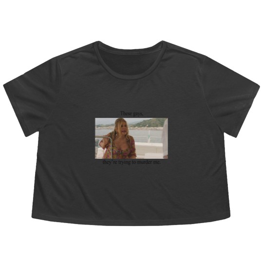 Discover White Lotus Jennifer Coolidge These Gays Tanya Coolissance TV Show Flowy Cropped Tees