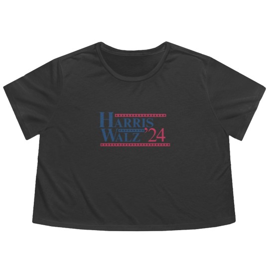 Discover Harris Walz Flowy Cropped Tees, Kamala Harris Walz Flowy Cropped Tees, Kamala Harris Rally Flowy Cropped Tees