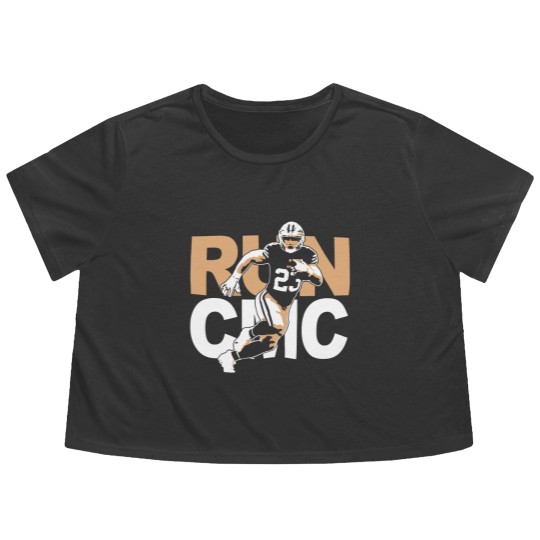 Discover San Francisco Christian McCaffrey "RUN CMC" Flowy Cropped Tees