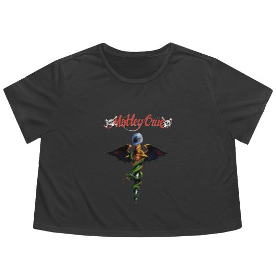 Discover motley crue Flowy Cropped Tees