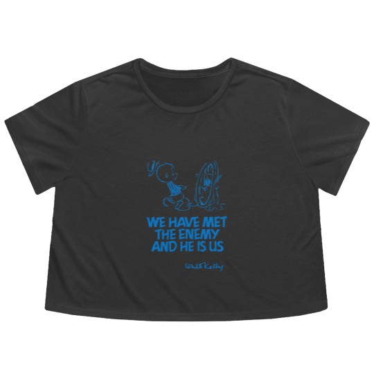 Discover We Have Met the Enemy and He Is Us Flowy Cropped Tees