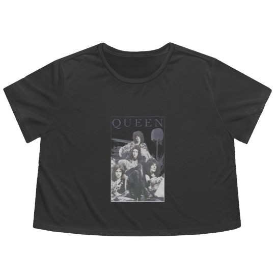 Discover Queen Freddie Mercury Brian May Band Vintage Flowy Cropped Tees