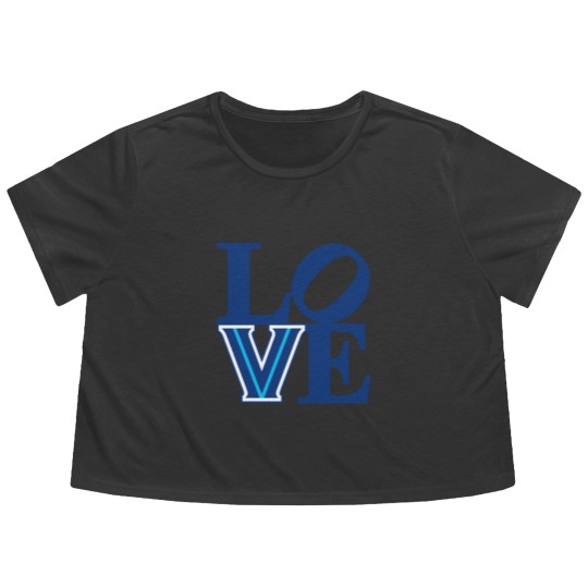Discover Villanova LOVE Flowy Cropped Tees