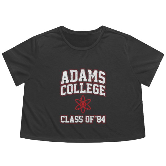 Discover Adams College Class of '84 Flowy Cropped Tees