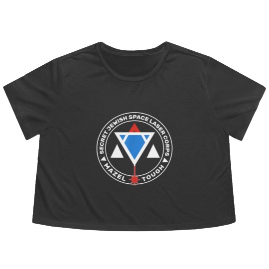 Discover Secret Jewish Space Laser Corps Flowy Cropped Tees