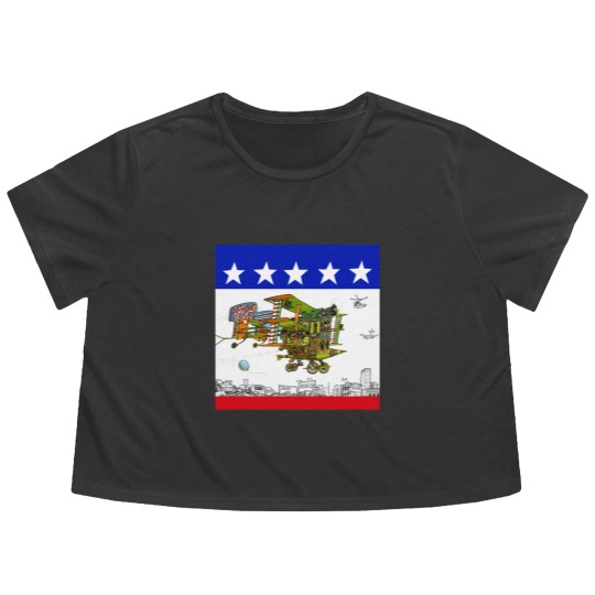 Discover Jefferson Airplane - After Bathing At Baxter Flowy Cropped Tees