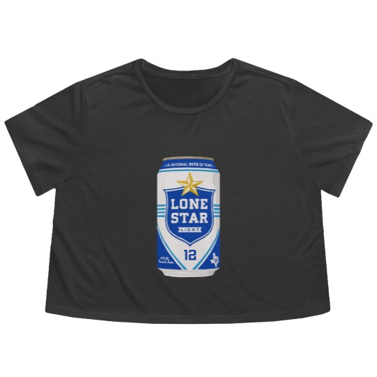 Discover Lone Star Light Can Flowy Cropped Tees