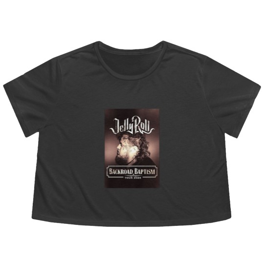 Discover Backroad Baptism Tour, Jelly Roll Tour, Jelly Roll Flowy Cropped Tees