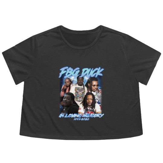 Discover FBG Duck Hiphop Flowy Cropped Tees, FBG Duck American Rapper Flowy Cropped Tees