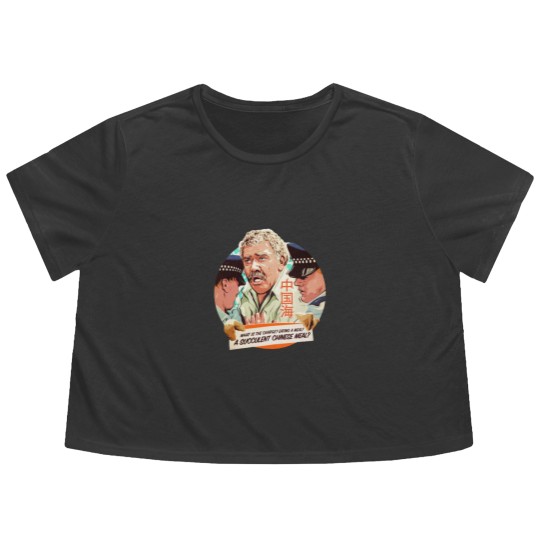 Discover A Succulent Chinese Meal Flowy Cropped Tees | This Is Democracy Manifest Iconic Flowy Cropped Tees | Charles Dozsa Meme Flowy Cropped Tees