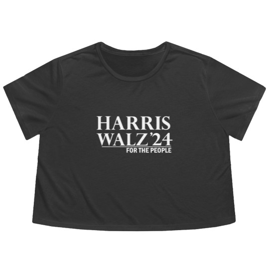 Discover Harris Walz 2024 Flowy Cropped Tees Flowy Cropped Tees, Kamala Harris Flowy Cropped Tees, Tim Walz