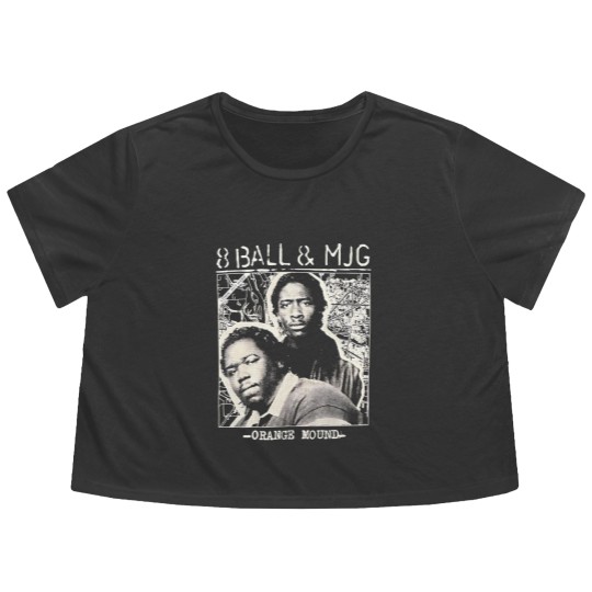 Discover 8Ball & MJG Flowy Cropped Tees Rapper Vintage Flowy Cropped Tees
