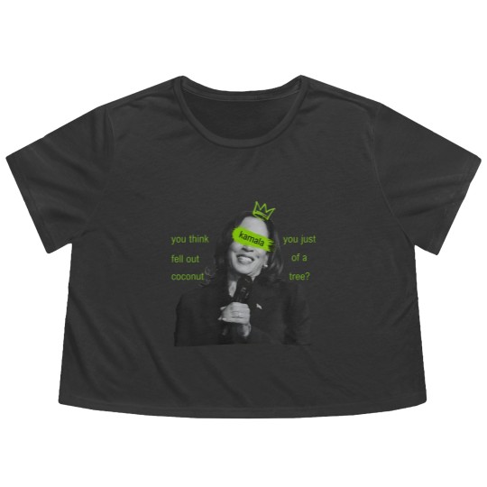 Discover kamala harris brat Flowy Cropped Tees, kamala charli xcx brat Flowy Cropped Tees, kamala meme Flowy Cropped Tees
