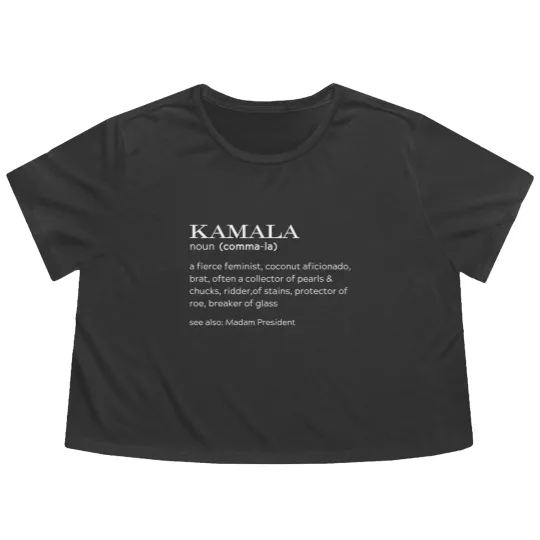 Discover Kamala Harris 2024 Election Flowy Cropped Tees - Coconut Tree Flowy Cropped Tees - Kamala Rally