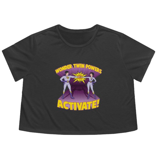 Discover Wonder Twin Powers Activate Flowy Cropped Tees