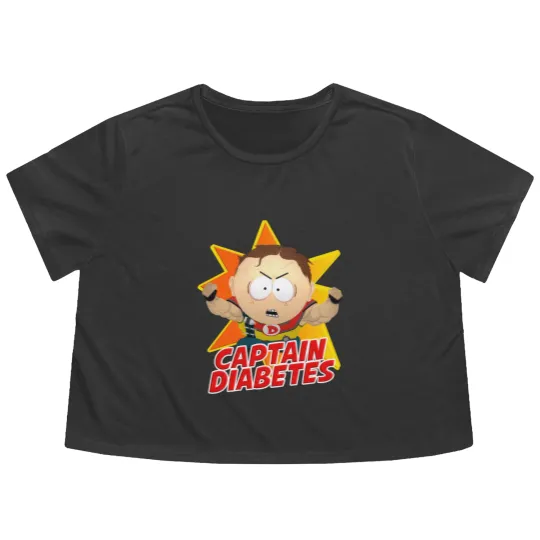 Discover SouthPark Captain Diabetess Scott Malkinson Flowy Cropped Tees