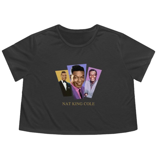 Discover Nat King Cole 1 Flowy Cropped Tees
