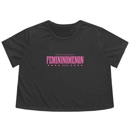 Discover Femininomenon 2024 Flowy Cropped Tees, Madam President Flowy Cropped Tees, Kamala Flowy Cropped Tees, chappel roan