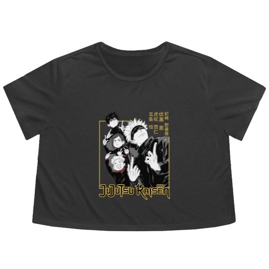 Discover Jujutsu Satoru dark - Jujutsu Satoru - Flowy Cropped Tees
