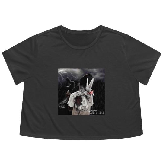 Discover Foolio rapper love me memory Flowy Cropped Tees