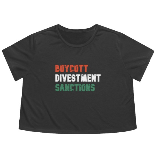 Discover Bds (Boycott Divestment Sanctions) Flowy Cropped Tees