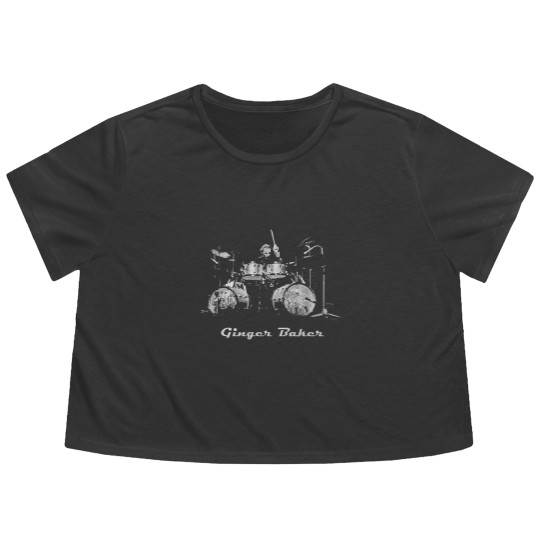 Discover Ginger Baker gift for drummer Flowy Cropped Tees