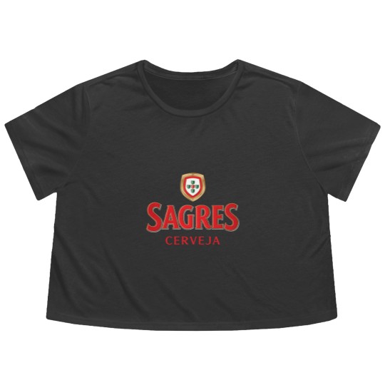Discover Sagres Beer Flowy Cropped Tees