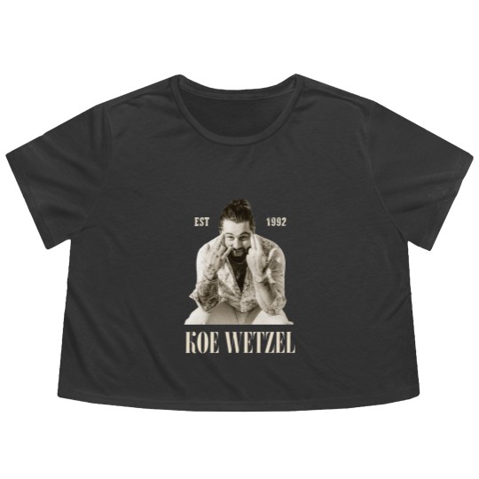 Discover Koe Country Music Flowy Cropped Tees, Wetzel Flowy Cropped Tees, Country Music 2024 Koe Concert Flowy Cropped Tees