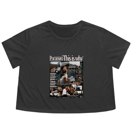 Discover Vintage This is Why Flowy Cropped Tees, Paramore This is Why Flowy Cropped Tees, Paramore Tour 2023 Flowy Cropped Tees
