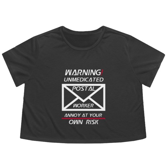 Discover Funny Postal Worker Gift - Flowy Cropped Tees