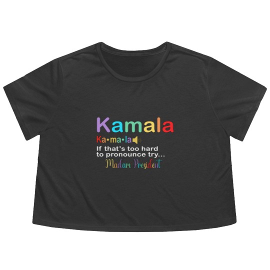 Discover Kamala Definition Flowy Cropped Tees, Kamala Harris Flowy Cropped Tees, Kamala For The People