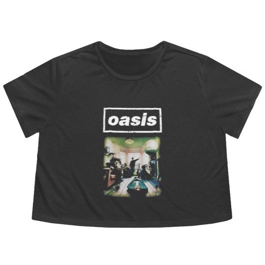 Discover classic rock 90's &&oasis-OAsis&&oasis-OAsis&&oasis-OAsis&&amp Flowy Cropped Tees