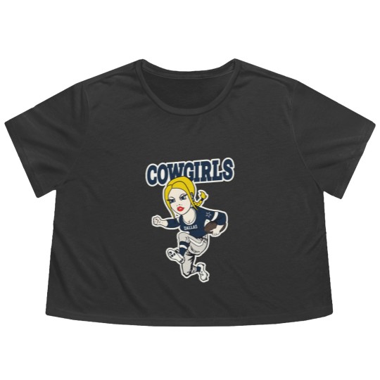 Discover Dallas Cowgirls Flowy Cropped Tees Flowy Cropped Tees