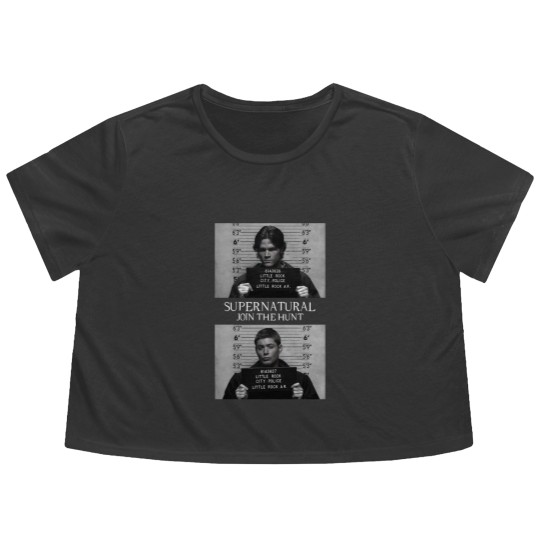 Discover Supernatural Mugshots Flowy Cropped Tees