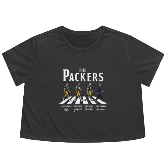 Discover The Packers Abbey Road Signature Flowy Cropped Tees