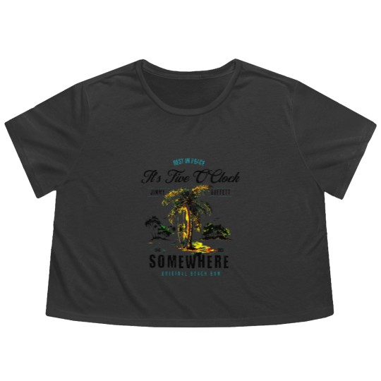 Discover Jimmy Buffett Memorial for Parrot Heads Club, Jimmy Buffett Parrot Flowy Cropped Tees