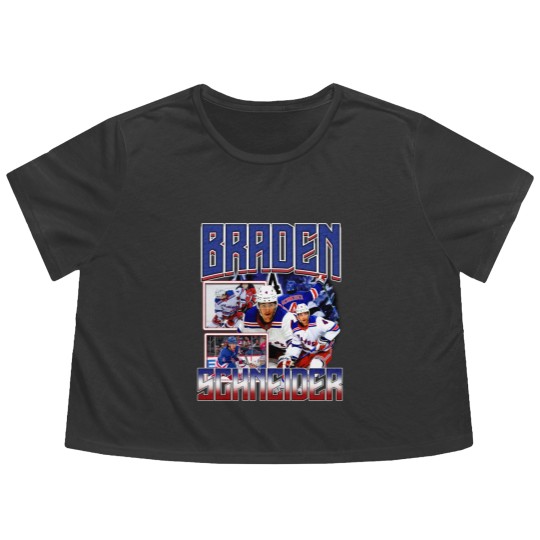 Discover Braden Schneider Flowy Cropped Tees Ice Hockey American