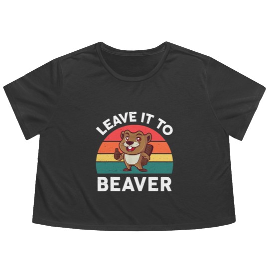 Discover Leave It To Beaver  Men Kids Funny Beaver Flowy Cropped Tees