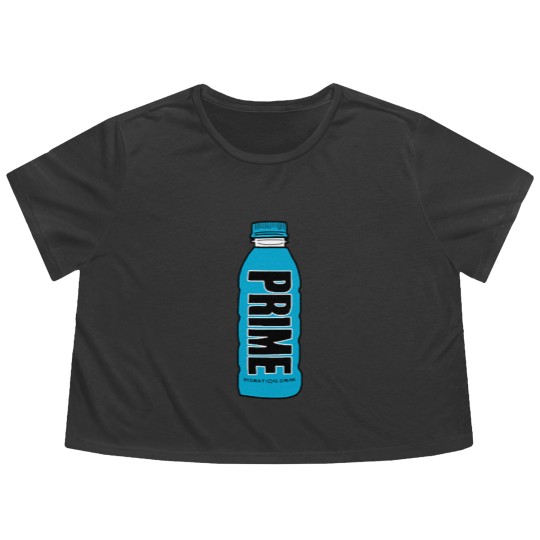 Discover KSI and Logan Paul Prime Hydration Drink blue raspberry Active Flowy Cropped Tees