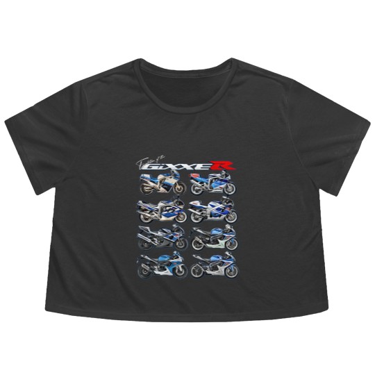 Discover gixxer, evolution, gsxr, road racing, motorcycle, motorbike, bike t Flowy Cropped Tees