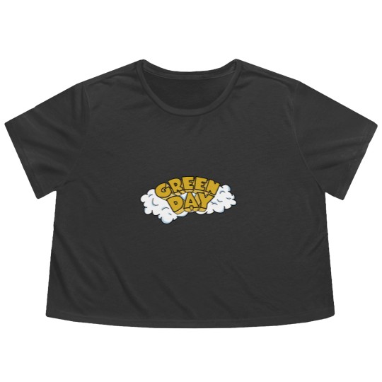 Discover greenday flag, greenday greatest , greenday insomniac, greenday idiot american, greenday best basket,  greenday autograph, greenday box set , greenday bullet in a bible, greenday bracelet, greenday basket case, greenday rock band Flowy Cropped Tees