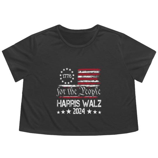 Discover Harris walz, Harriswalz, Harris, walz, Harris walz 2024 Flowy Cropped Tees