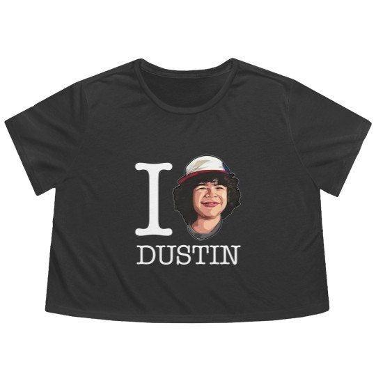 Discover Stranger Things I Love Dustin - Stranger Things Dustin - Flowy Cropped Tees