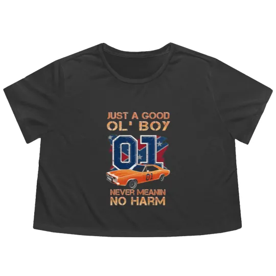 Discover Good ol boy School Dukes of Hazzard 210 Flowy Cropped Tees