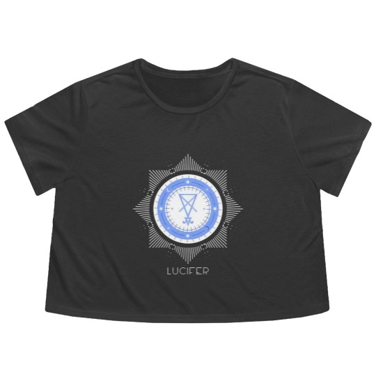 Discover Lucifer sigil seal Morning Star - Lucifer - Flowy Cropped Tees