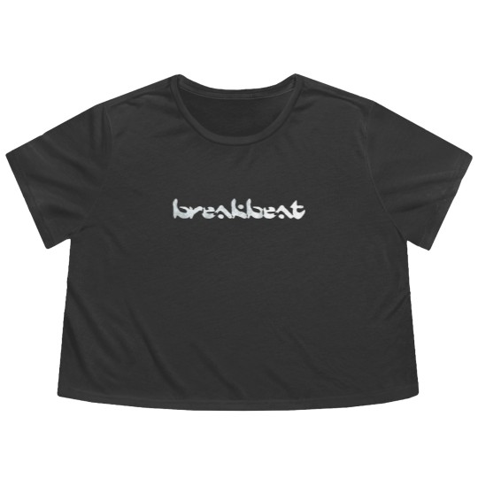 Discover BREAKBEAT WHITE Flowy Cropped Tees