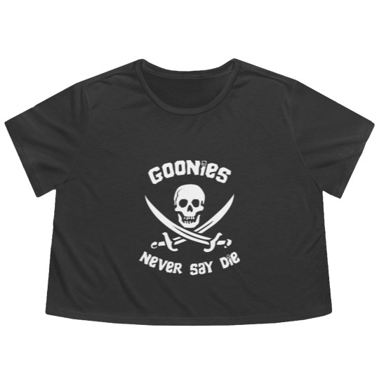 Discover Goonies Never Say Die Flowy Cropped Tees