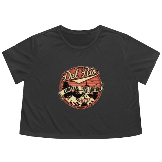 Discover I Love Del Rio Texas Retro Vintage  - Del Rio Texas - Flowy Cropped Tees