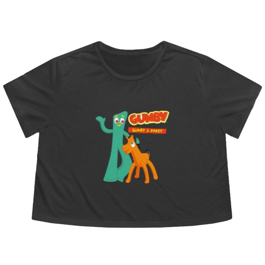 Discover Gumby and pokey Flowy Cropped Tees