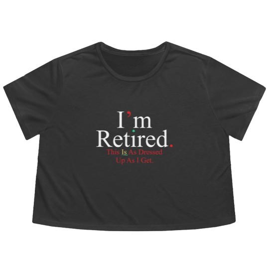 Discover Rihanna Flowy Cropped Tees, I'm Retired Flowy Cropped Tees, Retired Flowy Cropped Tees